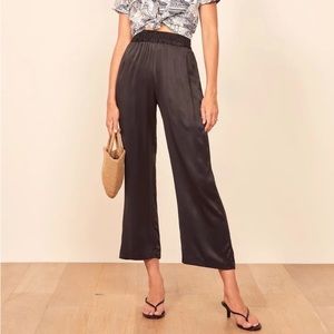 Reformation Harland Silk Pants